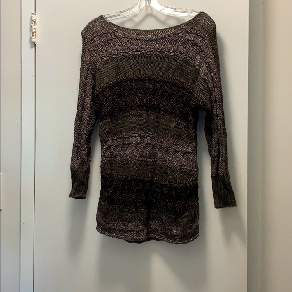 Alice + Olivia Hayden Dolman Metallic Sweater
